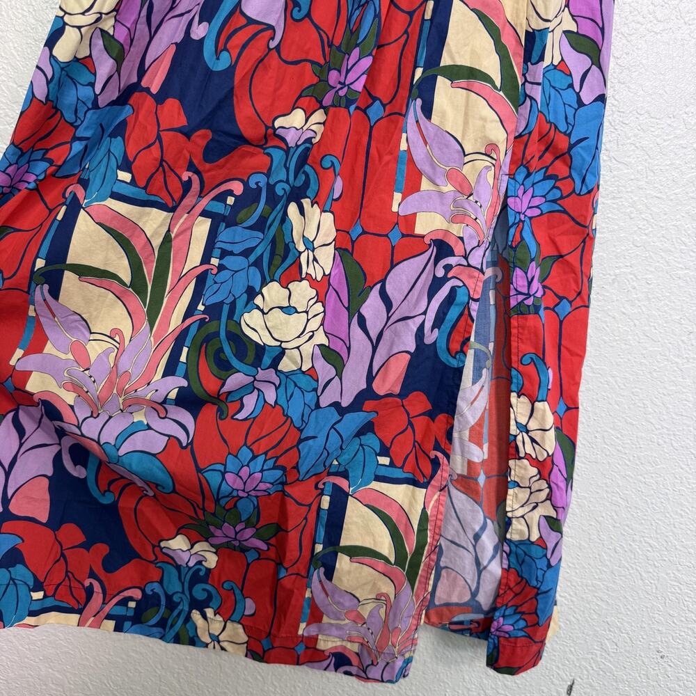 Tuckernuck Climbing Cosmos Valerie Dress Womens 0 Floral Puff Sleeve Sweetheart - Picture 8 of 13